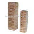 Costume de madeira do jenga de 54 pcs